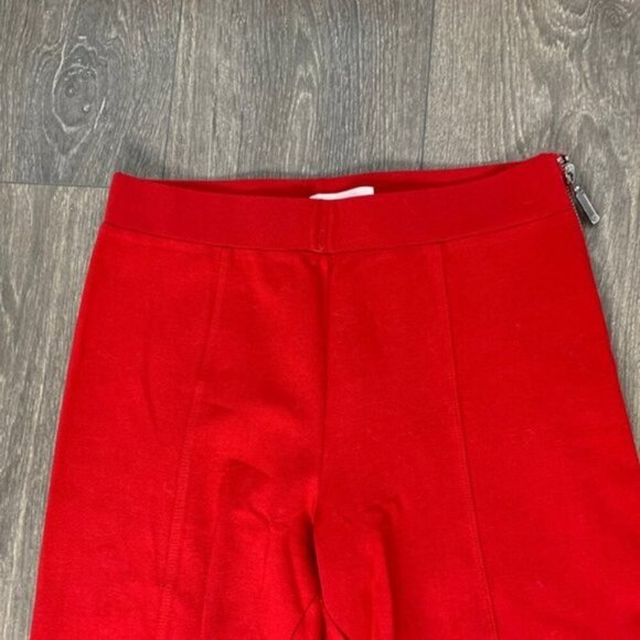 Revolve Lovers and Friends Lee Crop Pants Flare Wide Leg High Waist Red Small - Picture 4 of 13